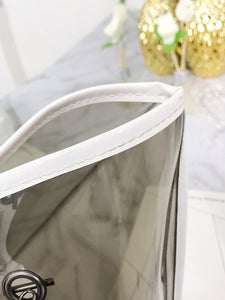 Clear PVC Chain Tote Bag With Inner Clutch