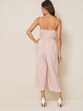 Load image into Gallery viewer, Split Side Self Tie Cami Jumpsuit