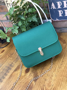 PU Flap Shoulder Bag With Chain