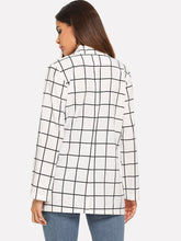 Load image into Gallery viewer, Dual Pocket Plaid Blazer