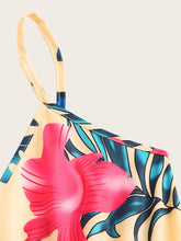 Load image into Gallery viewer, Tropical Print Cami Playsuit