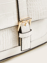 Load image into Gallery viewer, Croc Embossed Buckle Strap Shoulder Bag