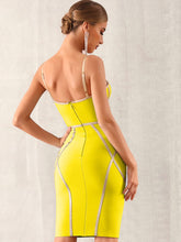 Load image into Gallery viewer, Adyce Zip Back Bustier Bandage Slip Dress