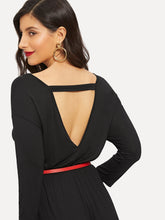 Load image into Gallery viewer, Cutout Back Harem Jumpsuit With Belt