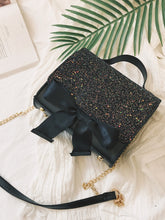 Load image into Gallery viewer, Bow Tie Glitter Chain Bag