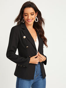 Double Button Detail Blazer