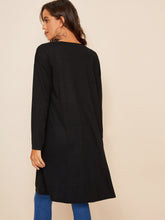 Load image into Gallery viewer, Pocket Front Open Placket Solid Coat