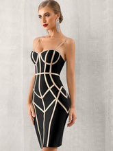 Load image into Gallery viewer, Adyce Zip Back Bustier Bandage Slip Dress