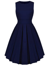 Load image into Gallery viewer, 50s Knot Zip Back Dress