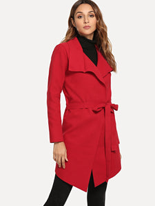 Self Tie Solid Coat