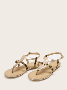 Plain Toe Post Sandals