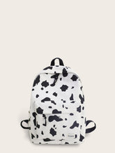 Load image into Gallery viewer, Cow Print Pocket Front Backpack