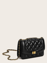 Load image into Gallery viewer, Twist Lock Quilted Chain Bag