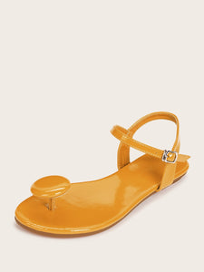 Toe Post Buckle Strap Sandals