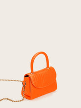 Load image into Gallery viewer, Croc Embossed Satchel Chain Bag