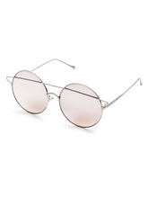 Load image into Gallery viewer, Silver Double Bridge Round Sunglasses