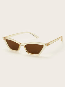 Plain Frame Tinted Lens Sunglasses