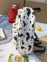 Load image into Gallery viewer, Cow Print Pocket Front Backpack