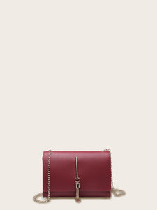 Tassel Decor Flap Chain Crossbody Bag