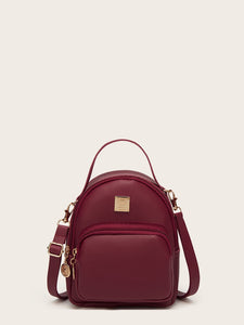 Curved Top Pocket Front Backpack