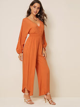 Load image into Gallery viewer, Split Sleeve Asymmetrical Hem Jumpsuit