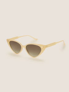 Cat Eye Flat Lens Sunglasses