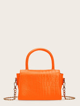 Load image into Gallery viewer, Croc Embossed Satchel Chain Bag