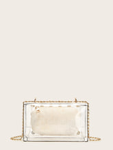 Load image into Gallery viewer, Faux Pearl Decor Clear Bag With Inner Clutch