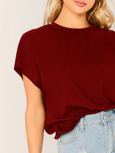 Short Sleeve Solid Top