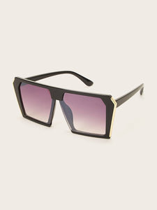 Flat Top Shield Sunglasses