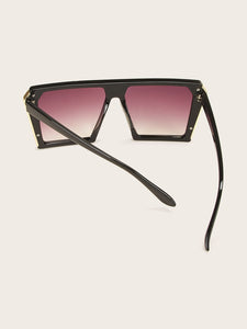 Flat Top Shield Sunglasses