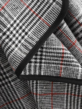 Load image into Gallery viewer, Plaid Waterfall Neck Jacket