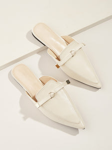 Point Toe Flat Mules