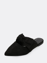 Load image into Gallery viewer, Pointy Toe Twist Accent Flat Mules