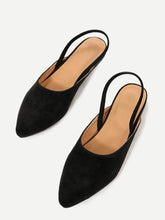 Load image into Gallery viewer, Suede Slingback Flats