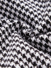 Load image into Gallery viewer, Self Belted Houndstooth Cape Coat