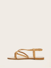 Load image into Gallery viewer, Braided Detail Toe Post Sandals