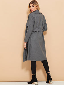 Self Tie Solid Coat