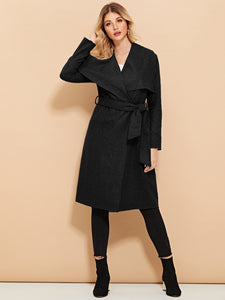 Self Tie Solid Coat