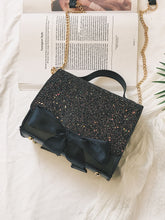 Load image into Gallery viewer, Bow Tie Glitter Chain Bag