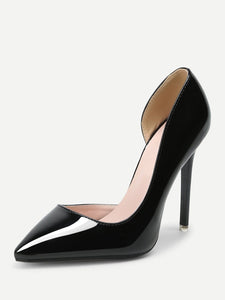 Pointed Toe PU Pumps