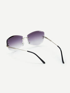 Rimless Ombre Sunglasses