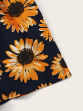 Load image into Gallery viewer, Sunflower Print Tube Romper