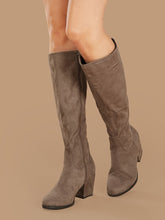 Load image into Gallery viewer, Plain Suede Knee High Boots