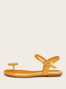 Toe Post Buckle Strap Sandals