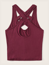 Load image into Gallery viewer, Criss Cross Solid Skinny Shell Top