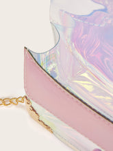 Load image into Gallery viewer, Buckle Detail Iridescent Chain Crossbody Bag