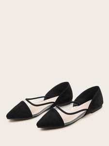 Point Toe PVC Panel Flats