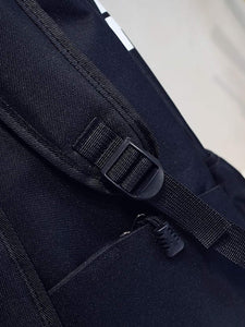 Letter Detail Strap Front Backpack