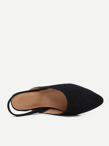 Suede Slingback Flats